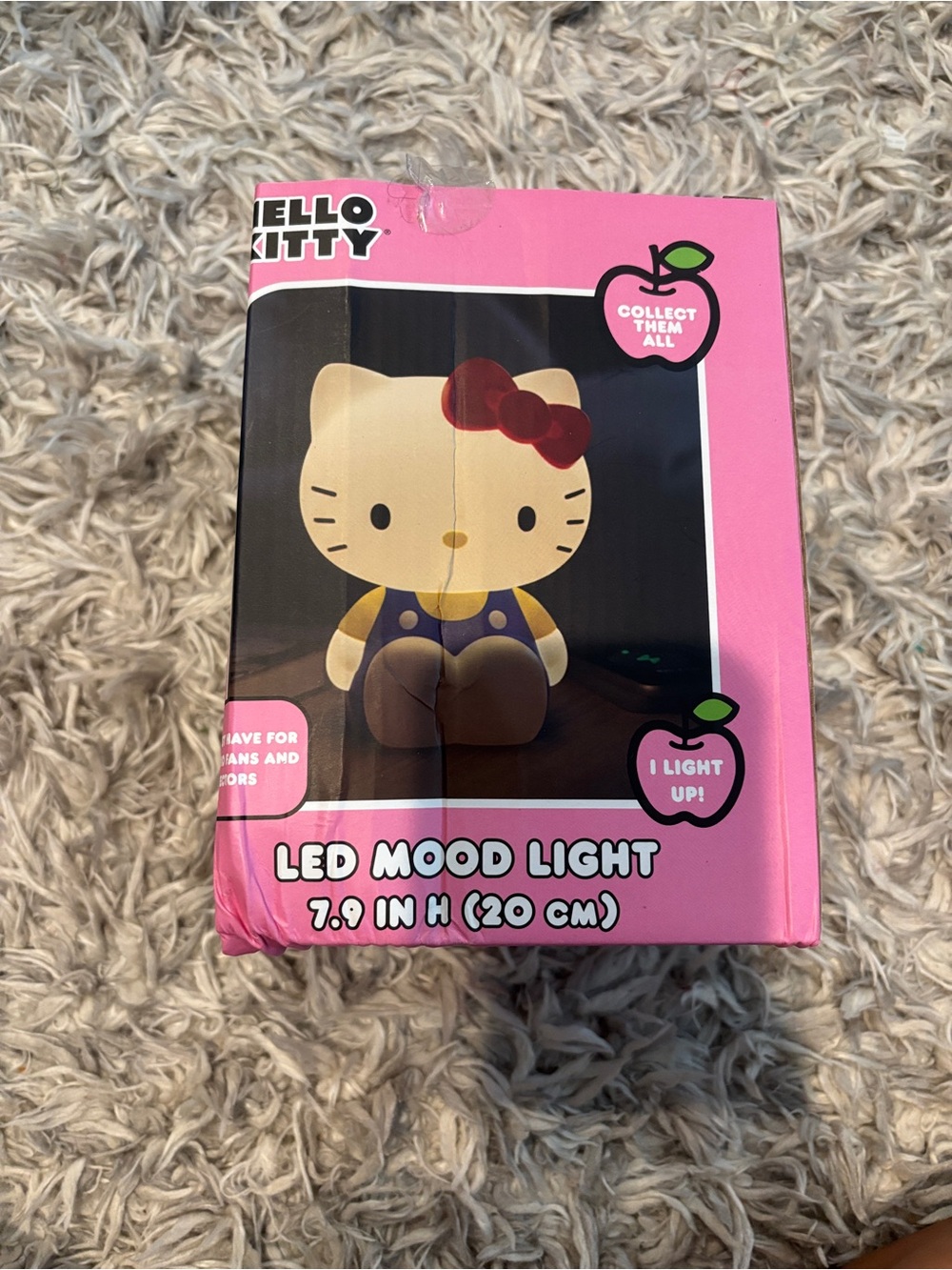 Hello Kitty Pink and Red LED Mood Lamp NEW IN BOX